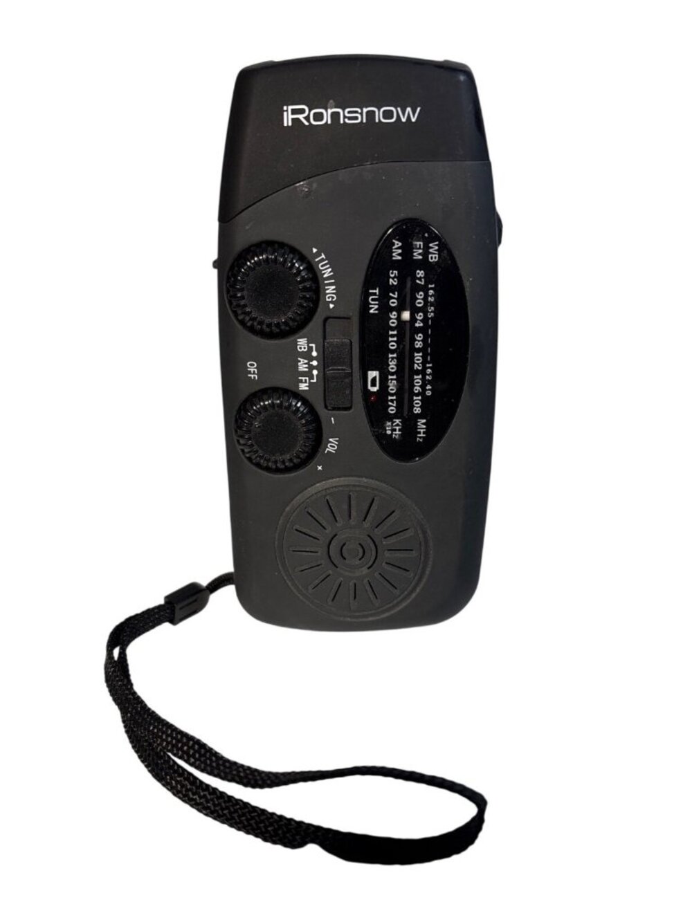 iRonsnow Solar Emergency Hand Crank Weather Radio AM/FM SOS Alarm Flashlight 200